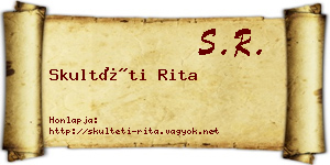 Skultéti Rita névjegykártya